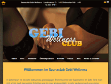 Tablet Screenshot of gebi-wellness.ch